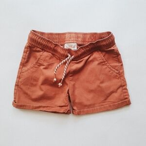 Cat & Jack Girls Terracotta Brown Drawstring Shorts Size XS